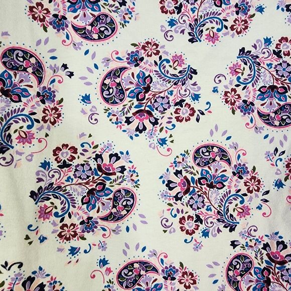 Talbots Womens Top Tee Size 2X Multicolor Long Sleeve Pullover Floral Round Neck - Picture 6 of 8